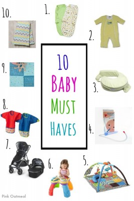 10 Baby Must Haves - Pink Oatmeal