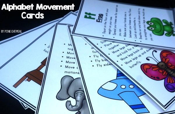Alphabet Movement Cards | Pink Oatmeal