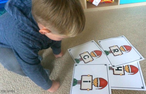 Christmas Relay - Christmas Gross Motor | Pink Oatmeal
