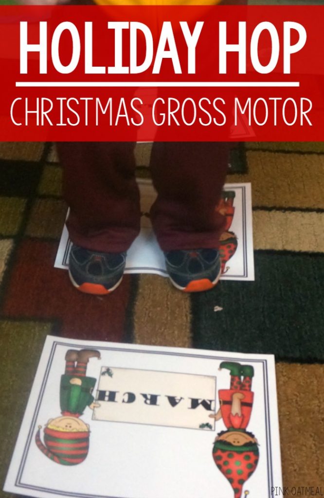 christmas gross motor holiday hop pink oatmeal christmas gross motor holiday hop pink oatmeal