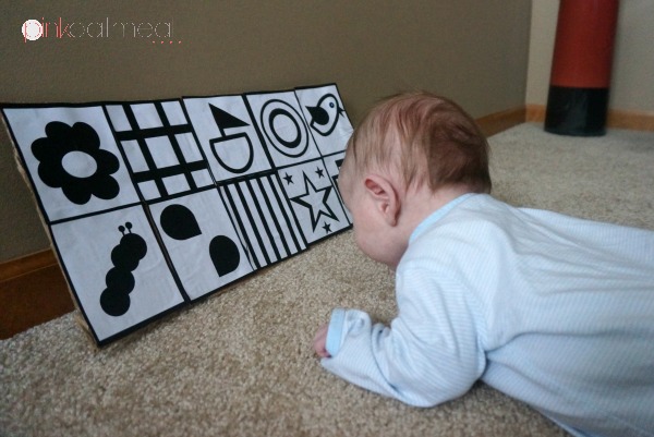 Tummy Time With Contrast Cards