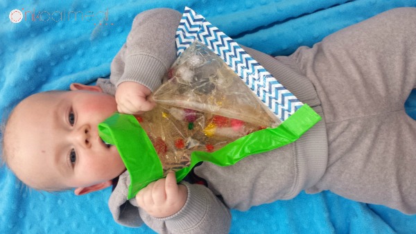 DIY Sensory Bag Play On Back