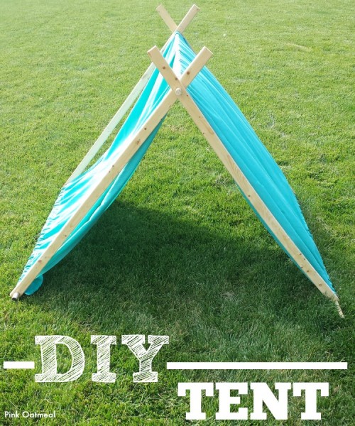 DIY Kids Tent Pink Oatmeal