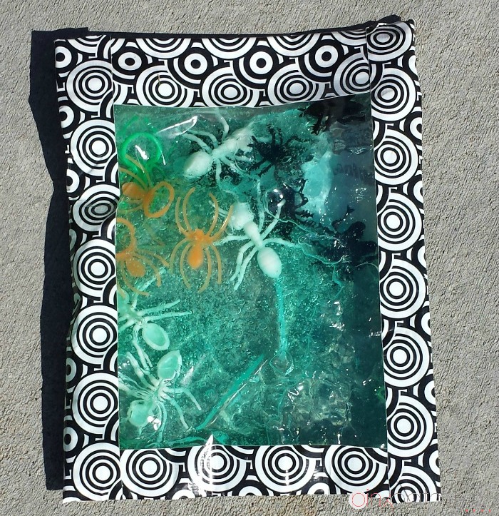 Halloween Sensory Bags with bugs