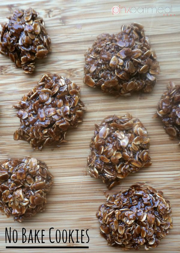 No Bake Cookies Pink Oatmeal