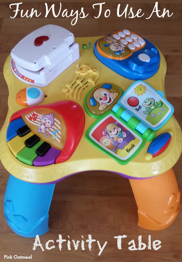 Activity Table For Baby - A Physical Therapist Favorite - Pink Oatmeal