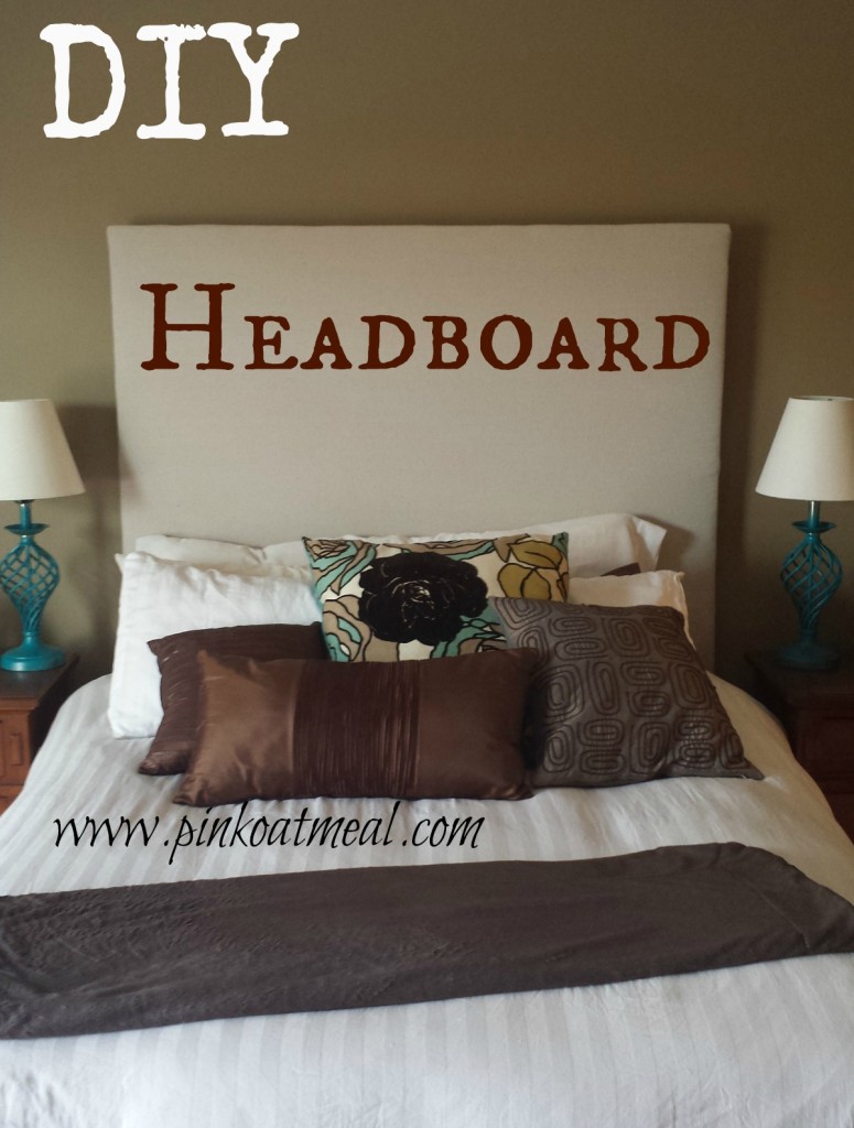 DIY Headboard - Pink Oatmeal