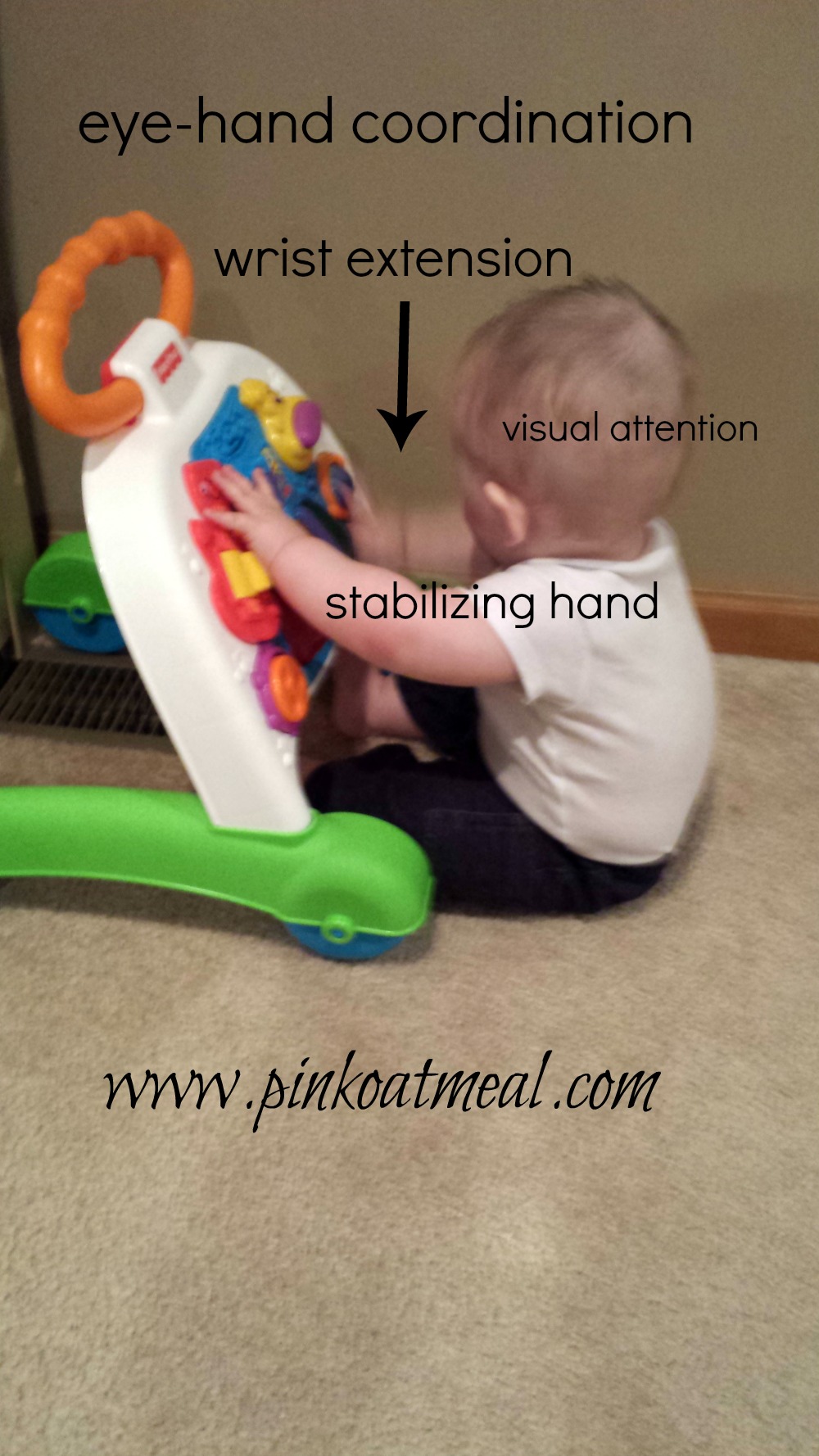 Activity Table For Baby - A Physical Therapist Favorite - Pink Oatmeal