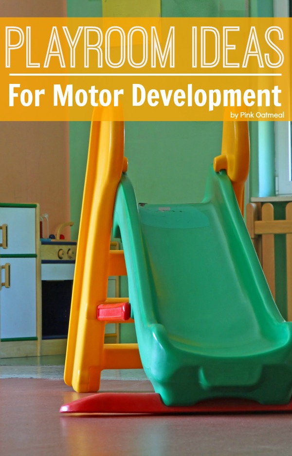 Great ideas for a motor room from a pediatric physical therapist, playroom or in the classroom. Great gifts for toddlers or preschool aged children that are actually useful and promote movement! -Pink Oatmeal