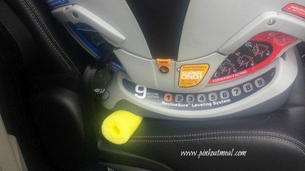 pool noodle forward facing car seat