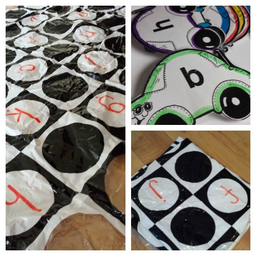 Shower Curtain Game Promoting Movement With Learning Pink Oatmeal