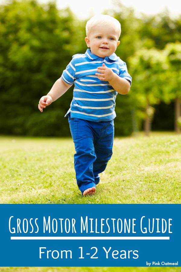 Gross Motor Milestone Guide From 1-2 Years - Pink Oatmeal