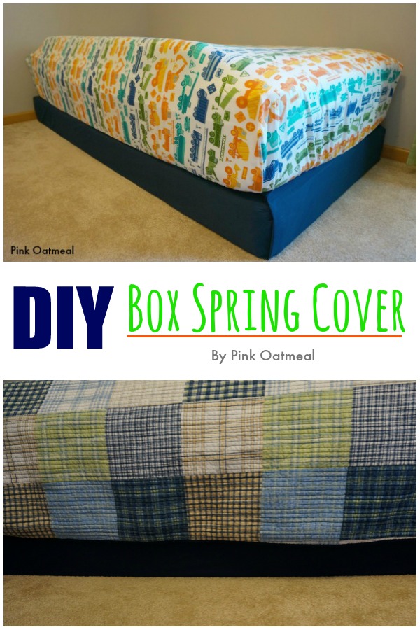 DIY Box Spring Cover - Pink Oatmeal