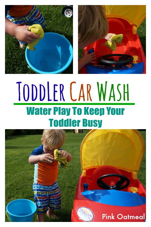 Toddler Car Wash - Summer Activity for Kids