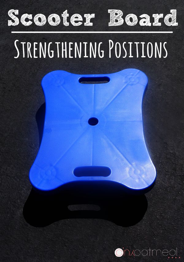 Scooter Board Strengthening Positions - Pink Oatmeal
