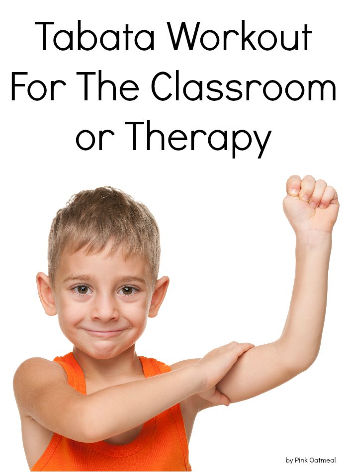 Tabata Workout For The Classroom and Therapy Pink Oatmeal
