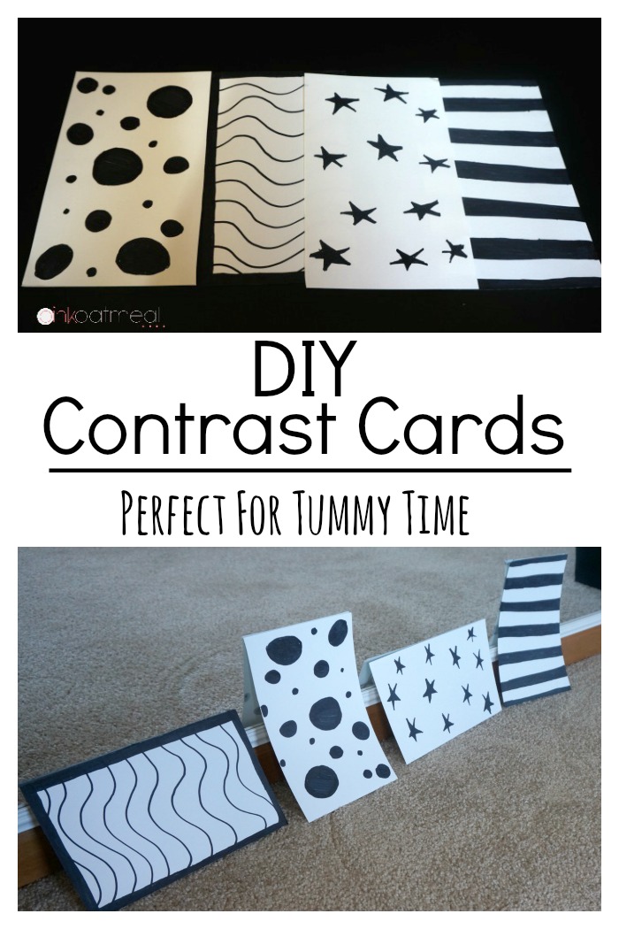 DIY Contrast Cards - Pink Oatmeal