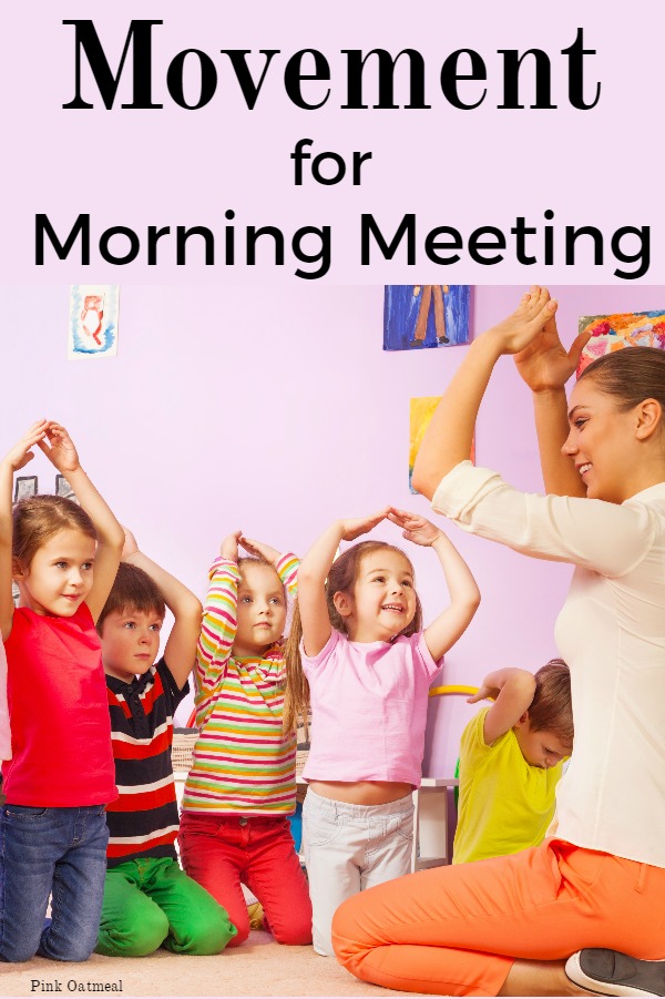 A fun idea for incorporating movement into morning meeting calendar time! 