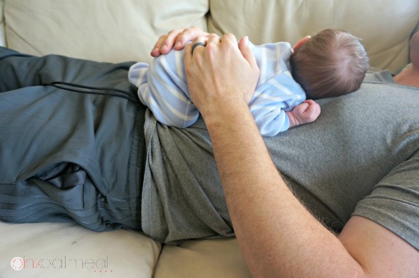 Tummy Time Tip - Pink Oatmeal