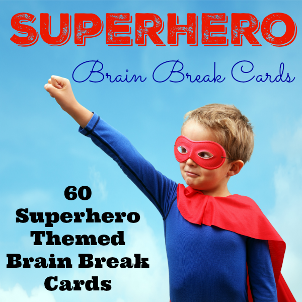 Superhero Brain Break Cards Cover