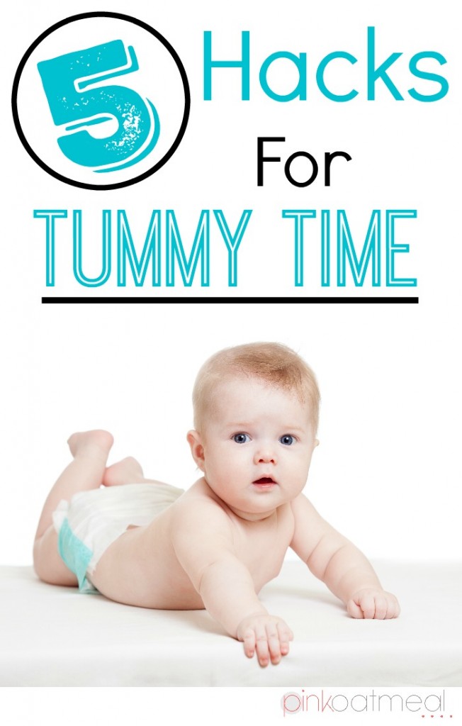 Tummy Time Hacks - Pink Oatmeal