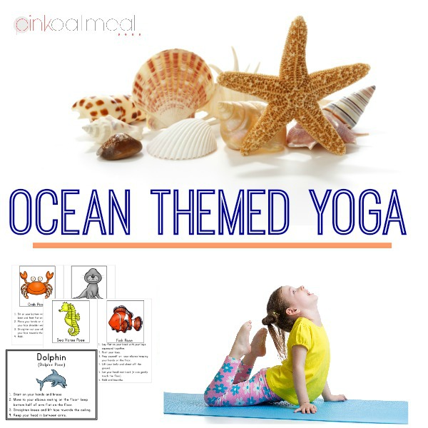 ocean themed yoga pink oatmeal