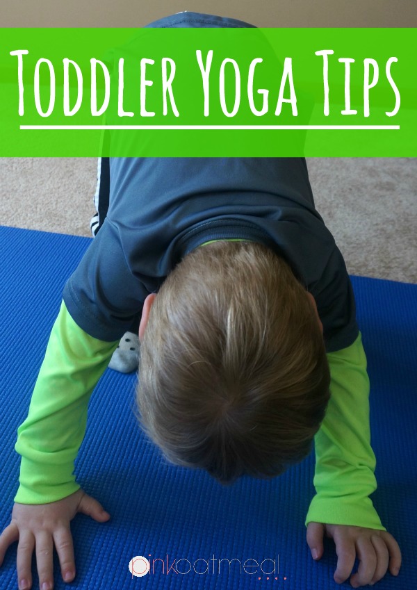 Yoga Poses For Toddlers. Great tips on how to do yoga with a toddler! I love all the different yoga pose and theme ideas too! - Pink Oatmeal