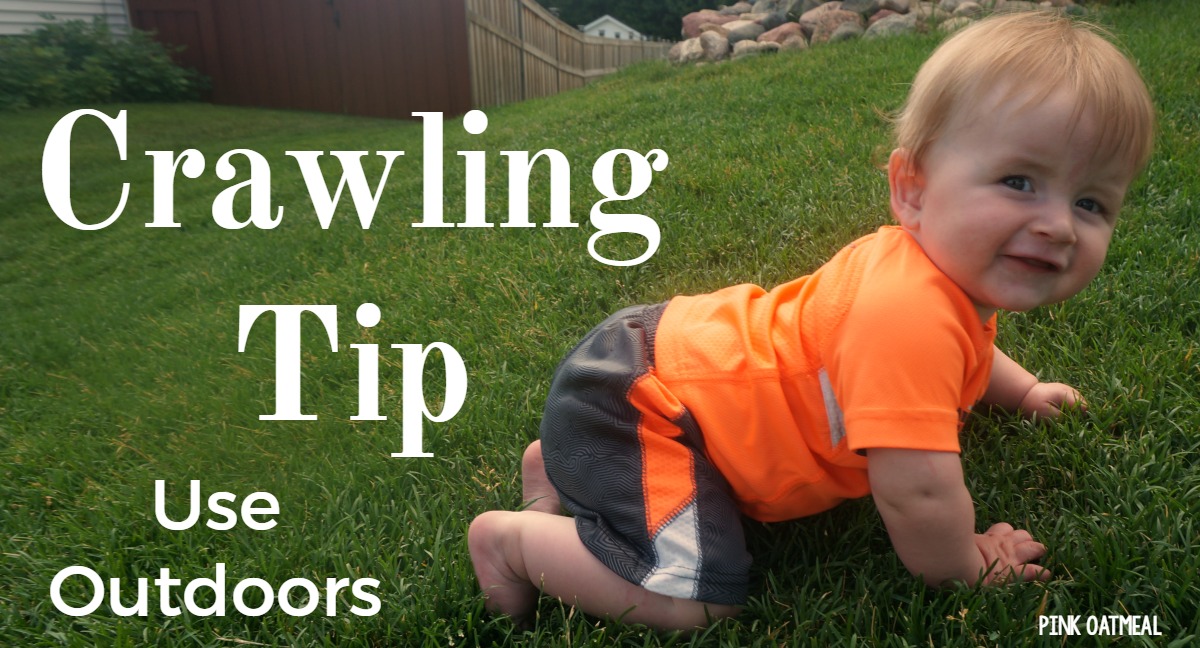 Crawling Tip -Outdoors - Pink Oatmeal