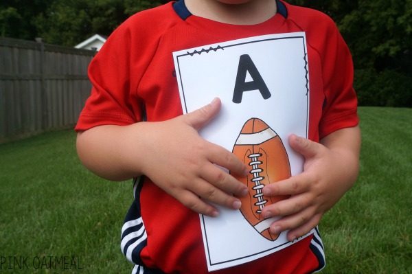 Football Gross Motor Game. Fun brain break or game for a party with a football theme!