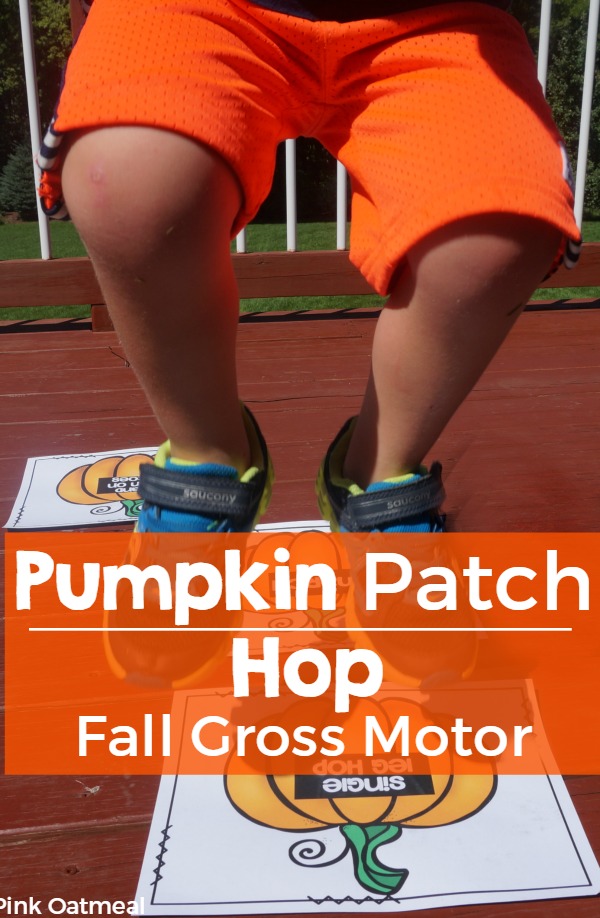 Fall Gross Motor Game - Pumpkin Patch Hop. Fun way to get in brain breaks and movement with an autumn theme!
