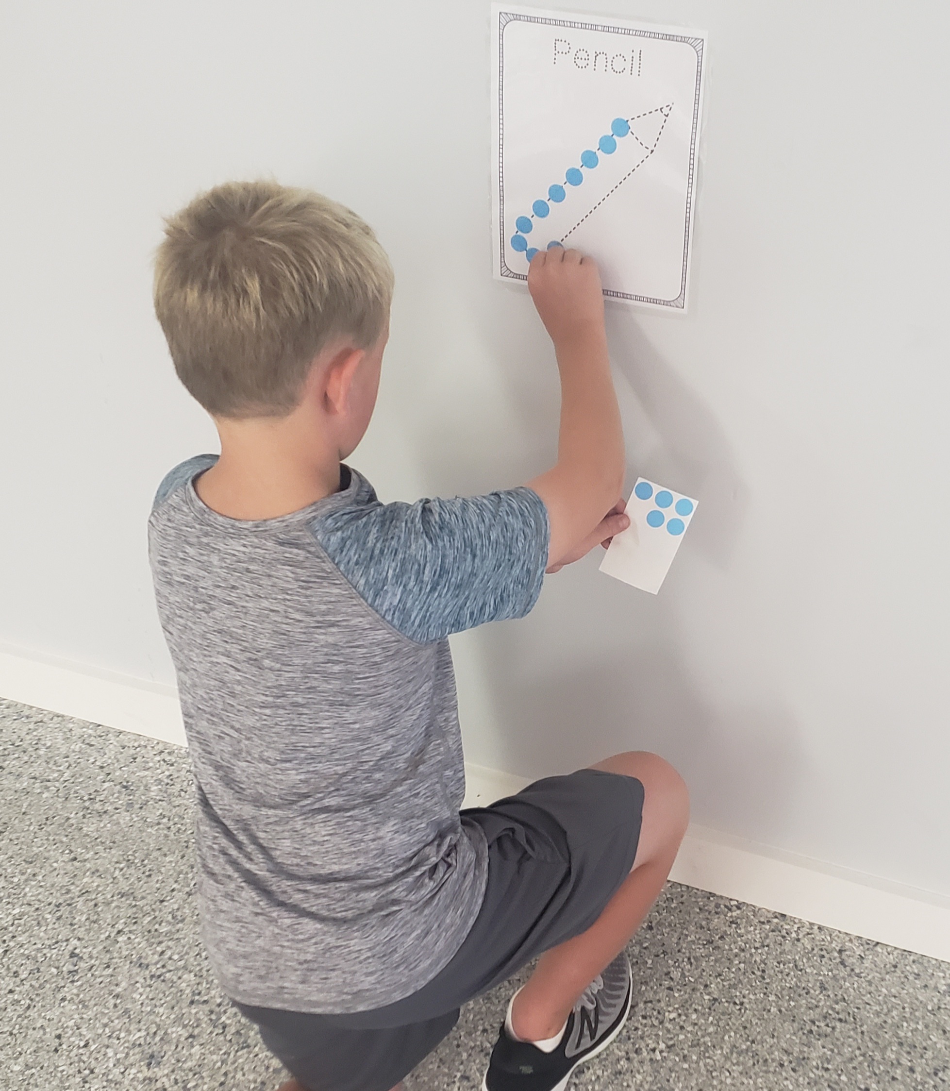 Vertical Surface Activities for Gross Motor Skills Pink Oatmeal