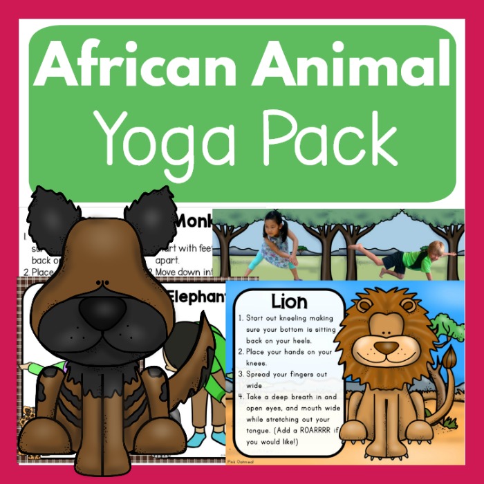African Animal Yoga - Pink Oatmeal