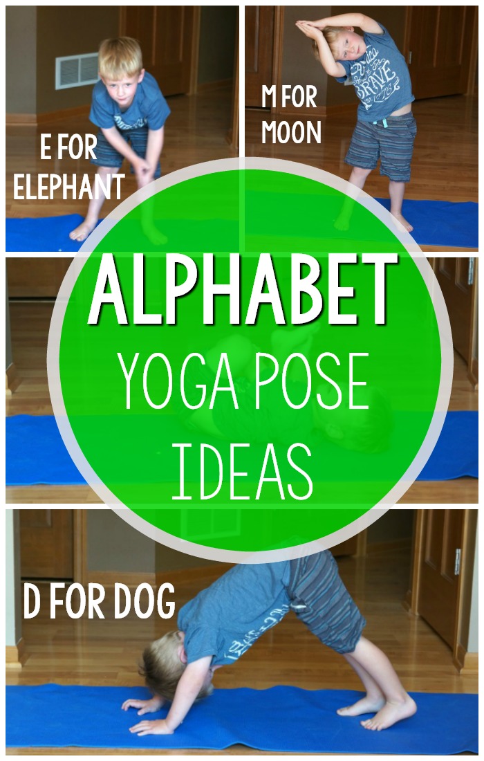 Alphabet activities! Alphabet yoga is an awesome way to add physical activity to your home, classroom or therapy. The kids are so engaged with each letter and it is SO MUCH FUN! Alphabet yoga is awesome for the classroom, morning meeting, physical education, PT, OT, SLP or at home! 