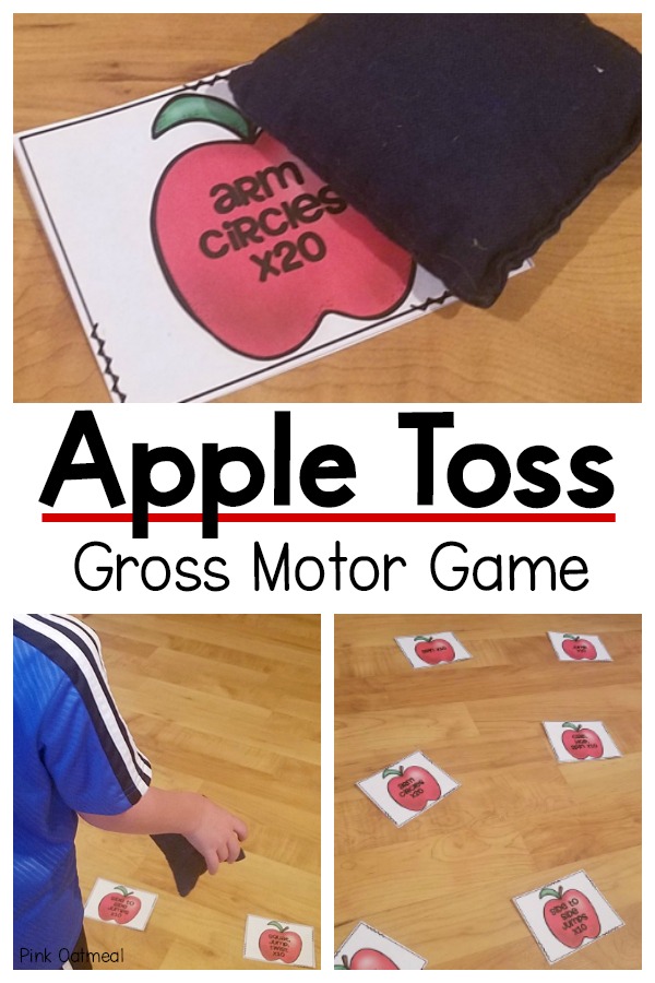 Apple themed gross motor game. A fun gross motor game with an apple theme that is perfect for the fall. 
