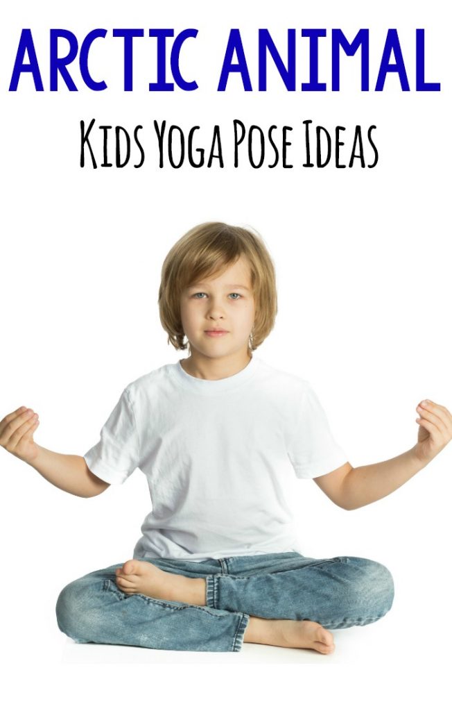 Kids yoga with an arctic animal theme! Fun for any arctic animal unit. Perfect for winter gross motor. Use in the classroom, home, or therapies! #arcticanimals #preschool #grossmotor #yoga