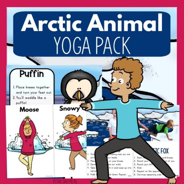 Arctic Animal Gross Motor Planning Week - Pink Oatmeal