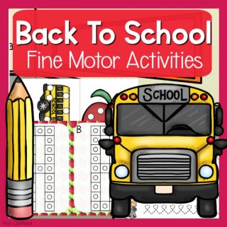 Back To School Motor Planning - Pink Oatmeal