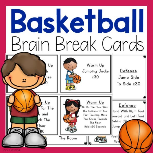 Basketball Themed Gross Motor and Fine Motor Ideas Pink Oatmeal
