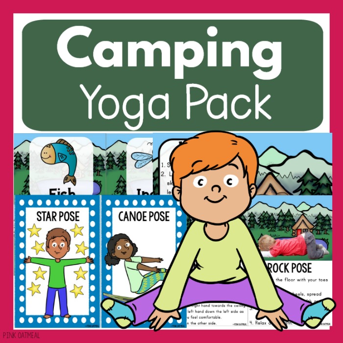 Camping Theme Yoga Pack - Pink Oatmeal Shop