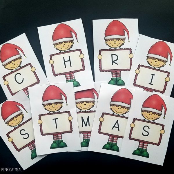 Printable Christmas Activities That Promote Movement Pink Oatmeal