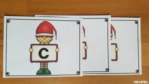 Christmas Relay - Christmas Gross Motor - Pink Oatmeal