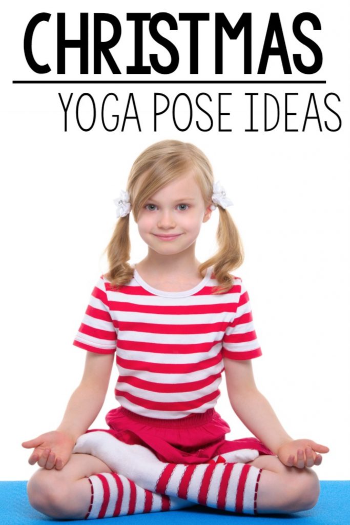 Christmas Gross Motor. Christmas Yoga Pose Ideas. These are perfect for kids! Pose like a candy cane or Christmas tree!