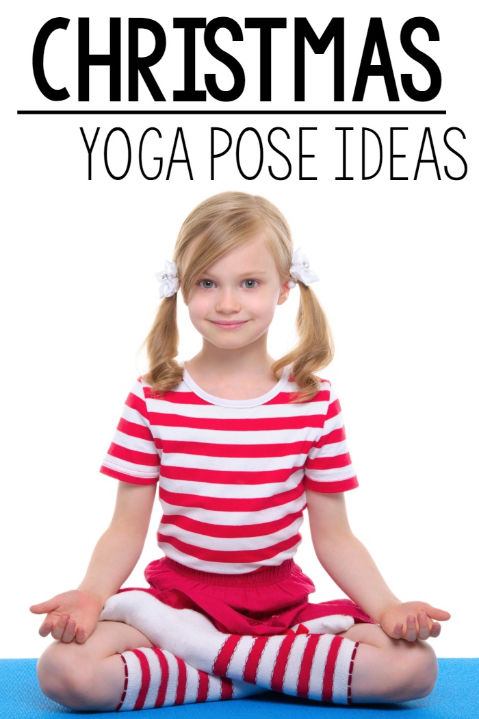 Christmas Gross Motor. Christmas Yoga Pose Ideas. These are perfect for kids! Pose like a candy cane or Christmas tree! 