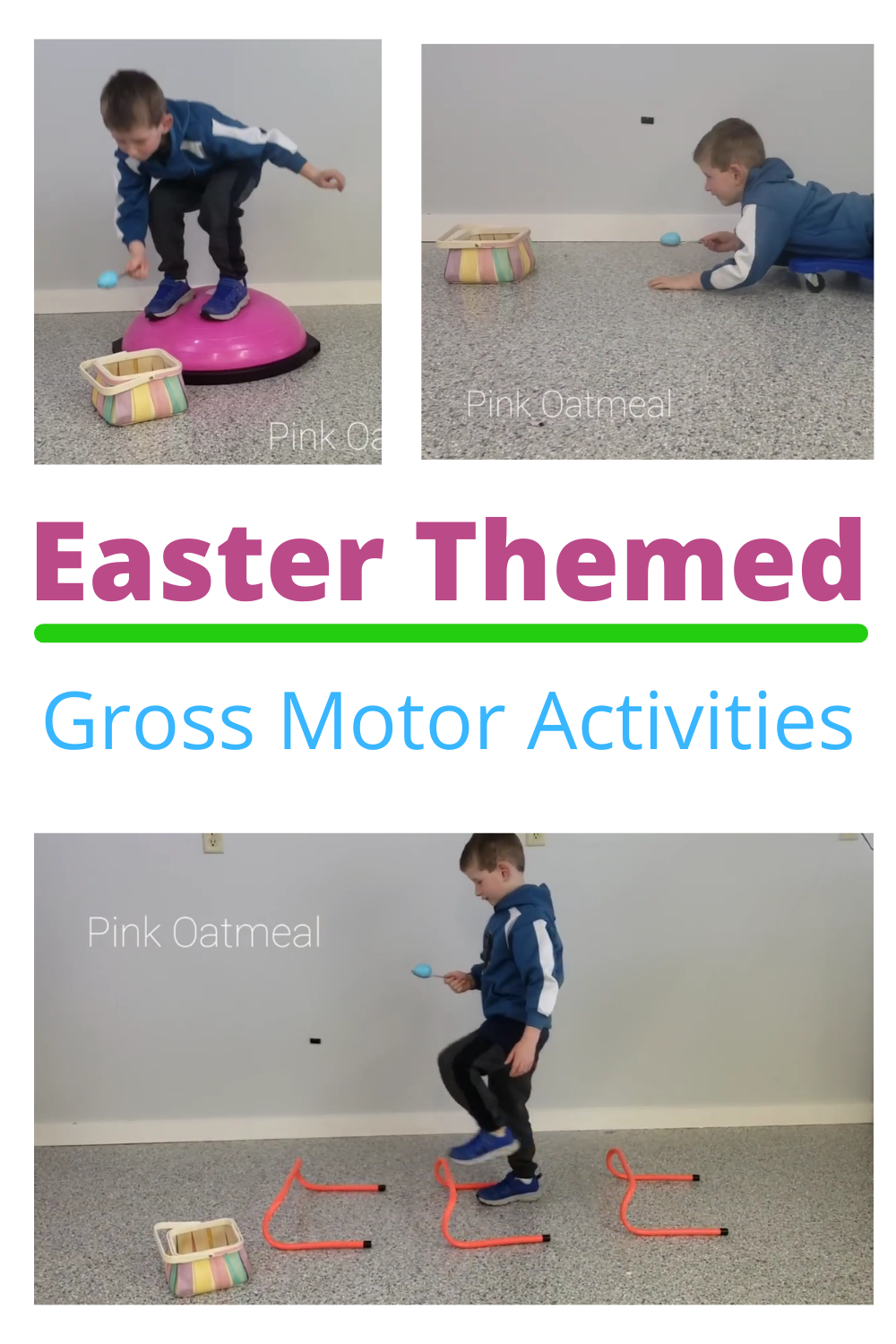 Easter Gross Motor Activities Pink Oatmeal