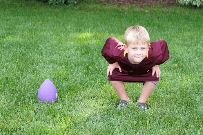 Football activities! These football movement and physical activity ideas are perfect for a classroom, preschool gross motor, physical education, PT, OT, or SLP. The football theme makes it fun for fall or autumn gross motor and brain break ideas! They also are a great addition to the Super Bowl. The kids love them year round!