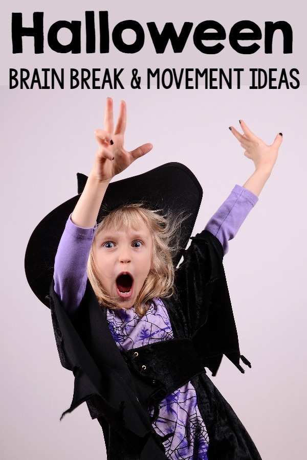 Halloween Brain Breaks, Halloween Movement, and Halloween Gross Motor Ideas! Perfect for home, therapy, or the classroom.