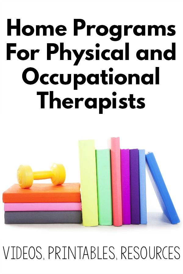 Home Programs For Physical and Occupational Therapists