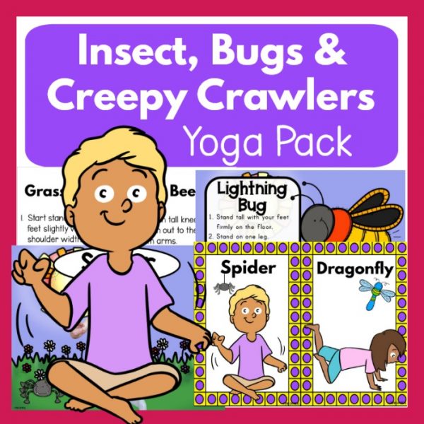 Insects, Bugs, and Creepy Crawlers Themed Yoga Pink Oatmeal