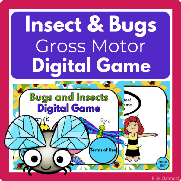 Camping Themed Gross Motor and Fine Motor Activities Pink Oatmeal