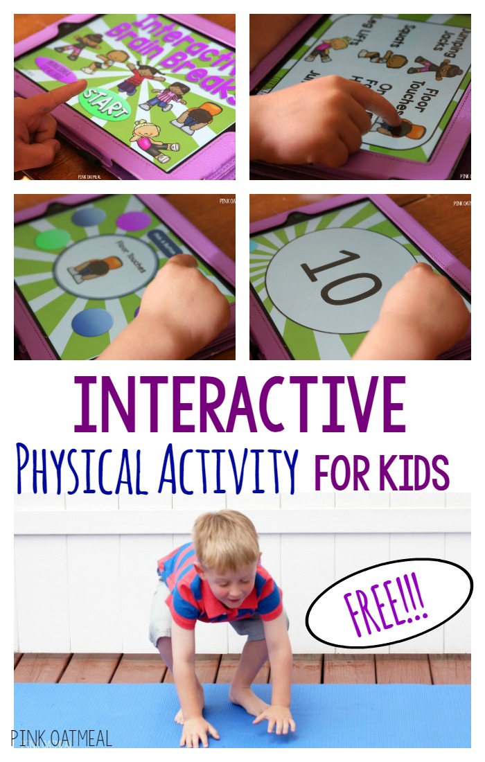 Interactive Brain Breaks are a great way to get interactive physical activity in with your kids. Make their technology active and get in the much needed physical activity! 